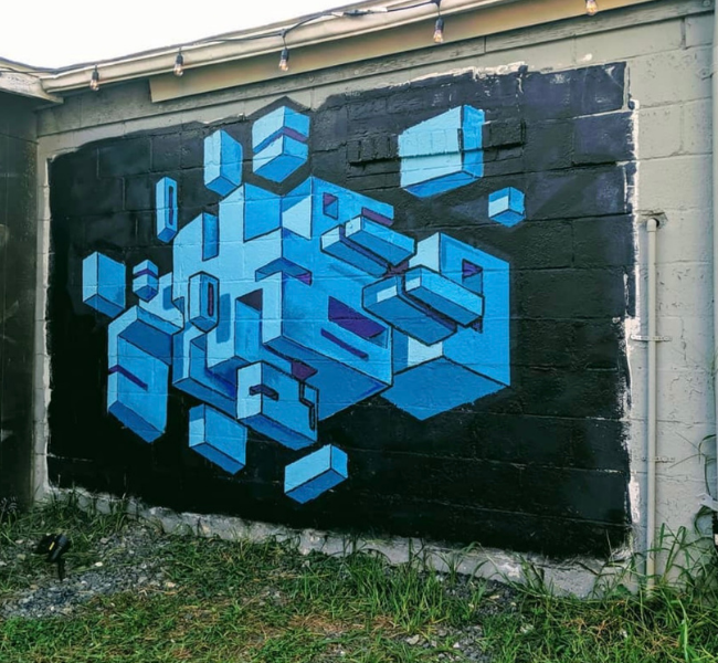 cube mural